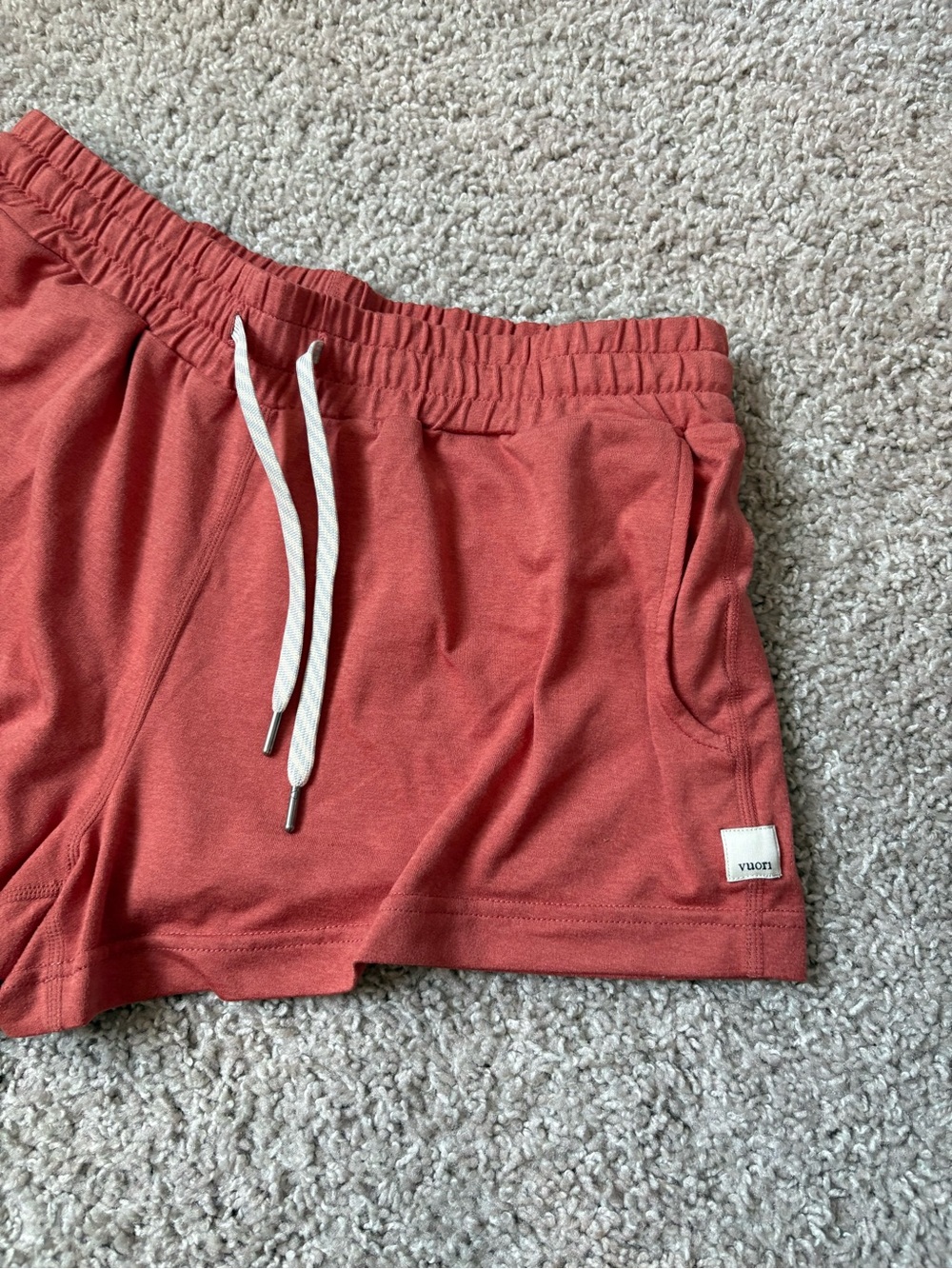 Vuori Women's Halo Lychee Heather Dreamknit Shorts - Picture 3 of 5